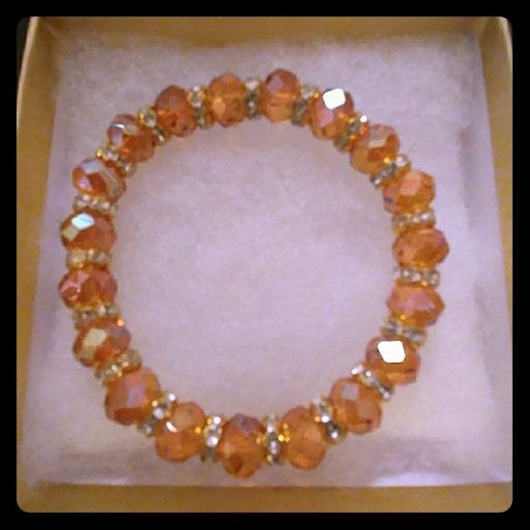 Jewelry - Sunset Metallic Crystal Bracelet